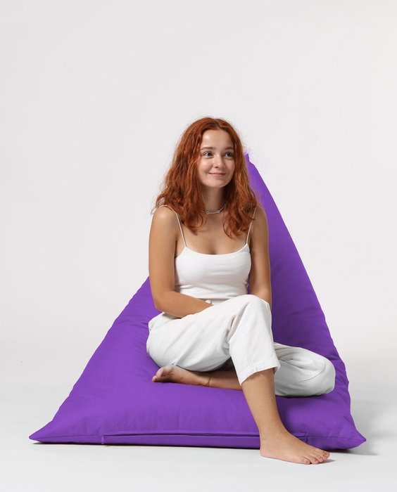 Atelier Del Sofa Pyramid Big Bed Pouf - Púrpura
